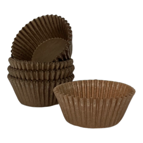 Капсулы для конфет бумажные, d.30 мм, h25 мм, коричневые (1000 шт) 