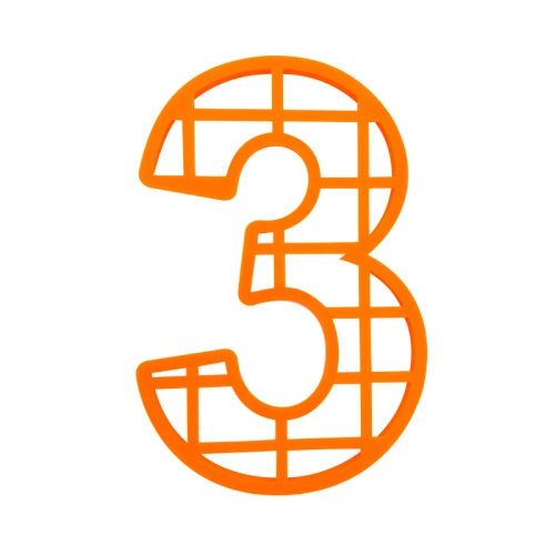 Форма для торта цифра "3"