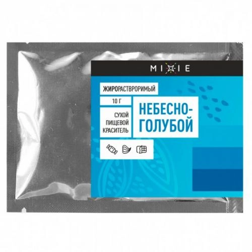 Краситель сухой жирорастворимый MIXIE Небесно-голубой 10 гр.
