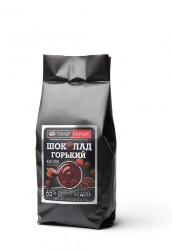 Шоколад Томер Эксперт Горький 65%, капли, 0,4 кг