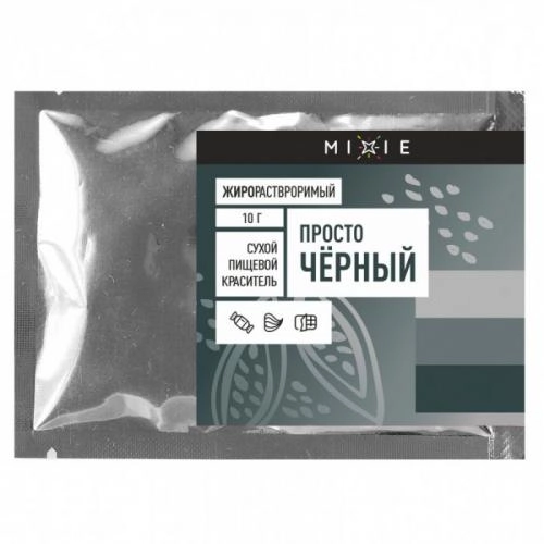 Краситель сухой жирорастворимый MIXIE Просто черный 10 гр.