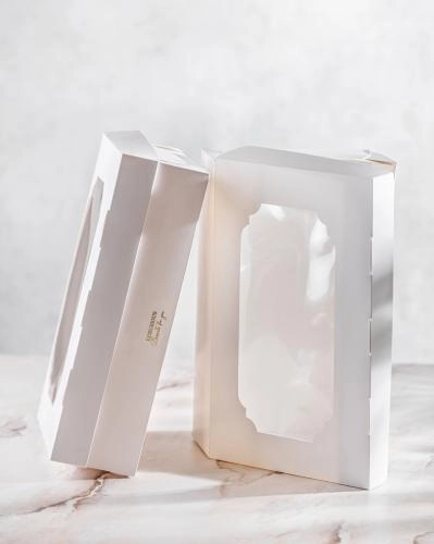 Коробка под зефир и пирожные "LUXURIOUS" 25х15х7 см