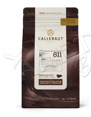 Шоколад Callebaut Темный в галетах, 54,5% какао,1 кг