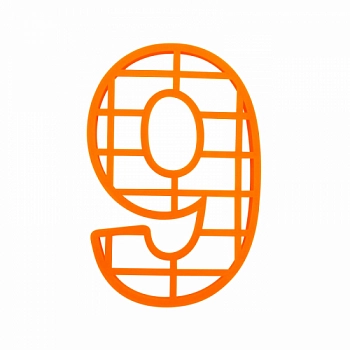 Форма для торта цифра "9"