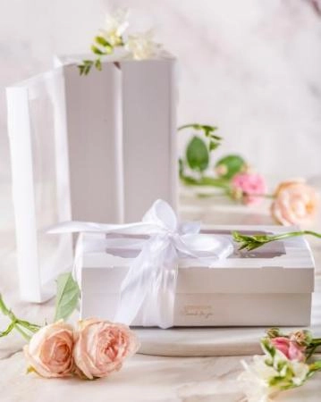 Коробка для макаронс "LUXURIOUS" 20х11,4х5,5 см  с ложементом