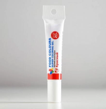 Краситель гелевый Food Colours Красный, WSG-Т01, 20гр. 