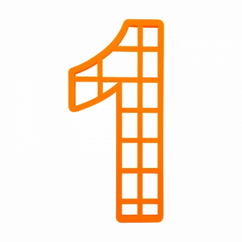 Форма для торта цифра "1"