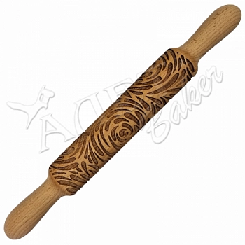 Скалка "Розы капельные", 35х18,5х4 см