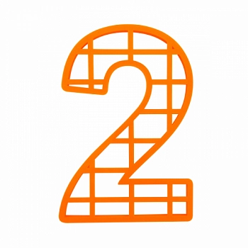 Форма для торта цифра "2"