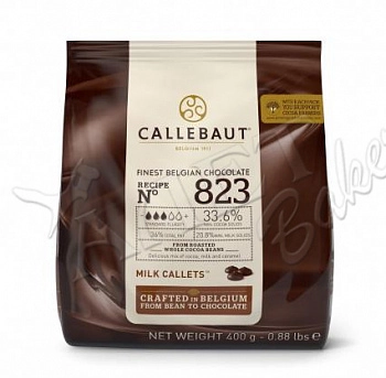 Шоколад Callebaut Молочный в галетах, 33,6% какао, 0,4 кг