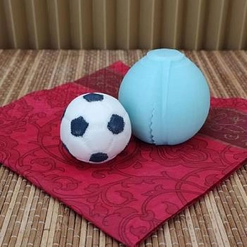 Силиконовая форма "Футбольный мяч 3D" 