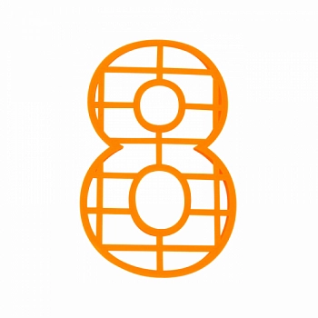 Форма для торта цифра "8"