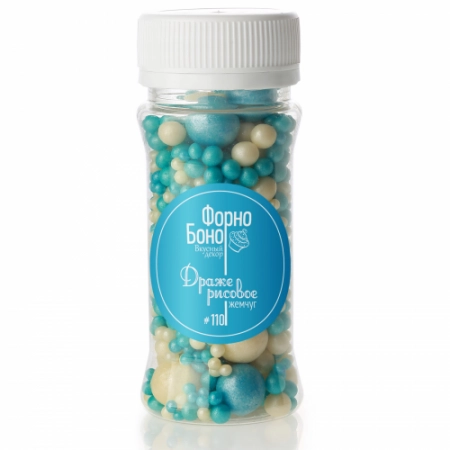 Посыпка кондитерская "Форно боно", вкусный декор микс №110, 50 гр