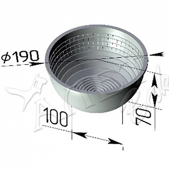 Форма круглая для расстойки  17 Р  (190 х 100 х 70 мм)