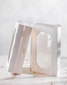 Коробка под зефир и пирожные "LUXURIOUS" 25х15х7 см