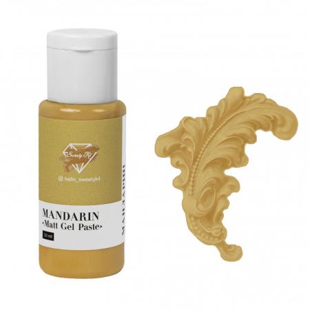Водорастворимая пищевая гуашь MATT GEL PASTE MANDARIN (Мандарин) 30 мл