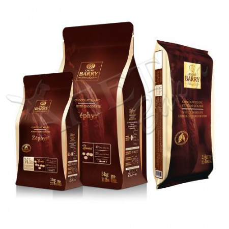 Шоколад Cacao Barry "ZEPHYR" белый, 34% какао, монеты, 1кг.